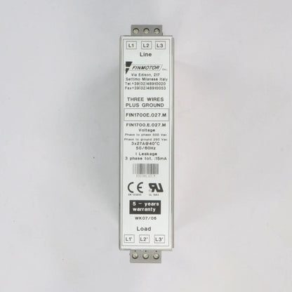 Finmotor FIN1700 E 027 M Three Phase Filter
