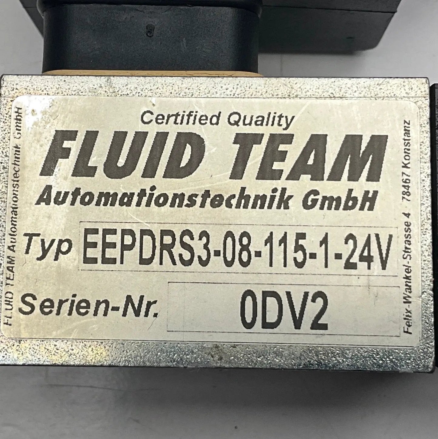 Fluid Team EEPDRS3-08-115-1-24V Proportional Pressure Regulator Valve