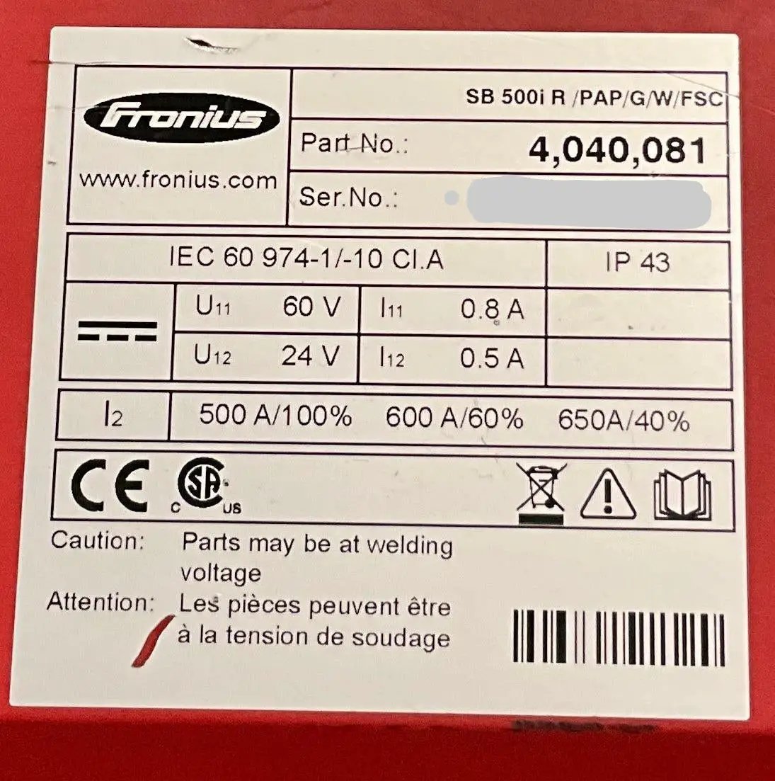 Fronius SB 500i PAP Split box