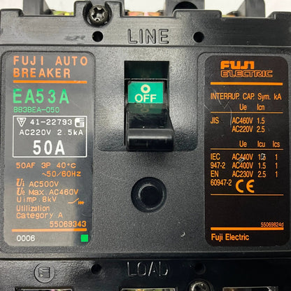 Fuji Electric EA53A Moulded Case Circuit Breaker - 50A