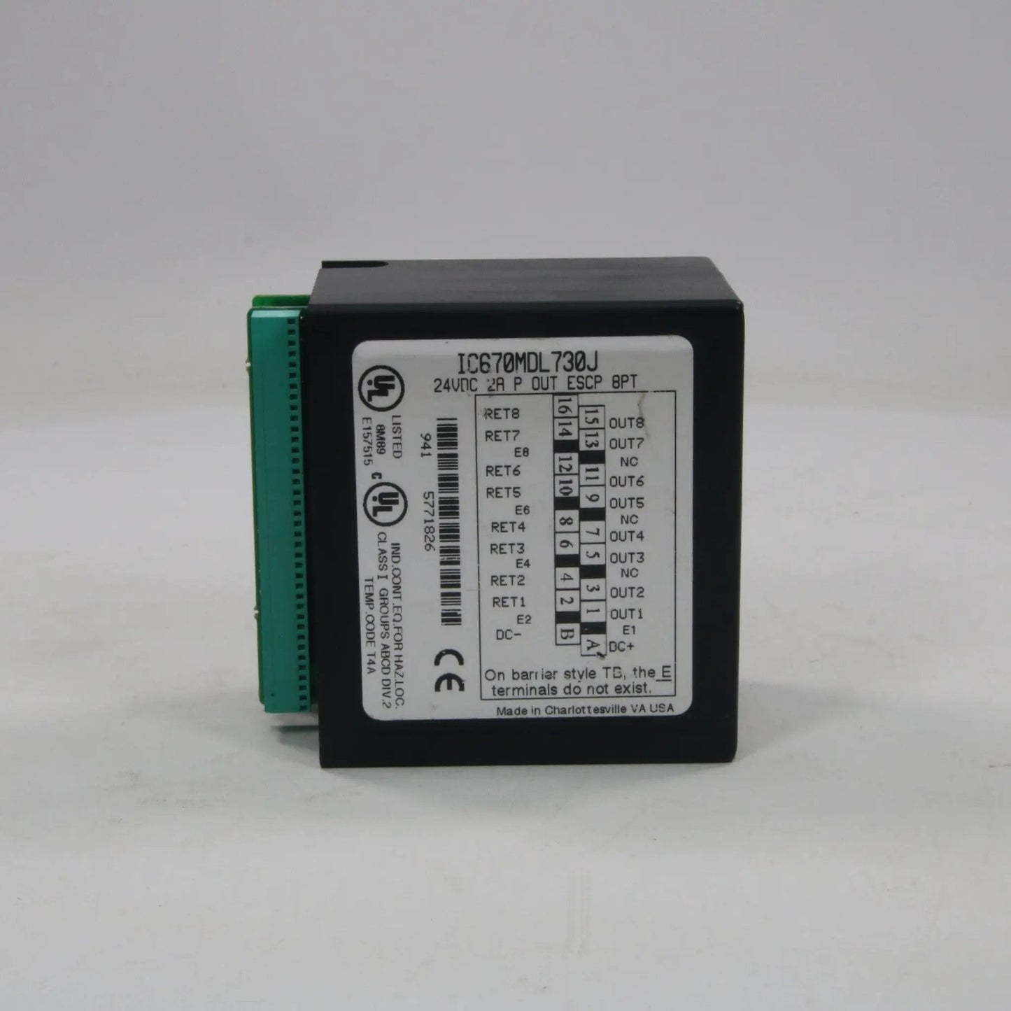 GE Fanuc IC670MDL730J Positive Output Module