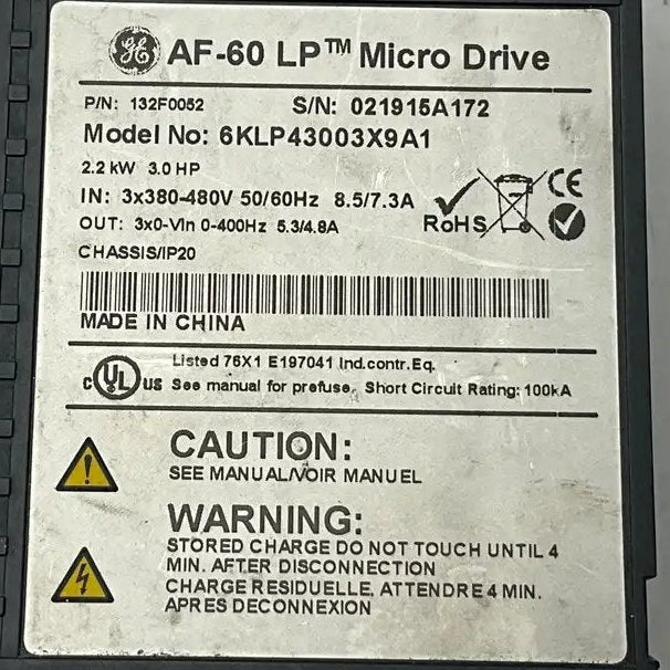 GE General Electric AF-60 LP Variable Frequency Drive