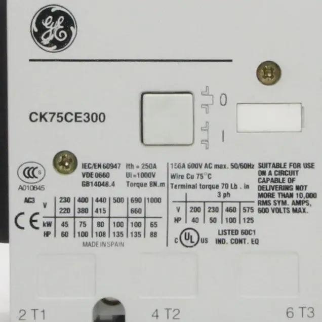 GE General Electric CK75CE300 Contactor