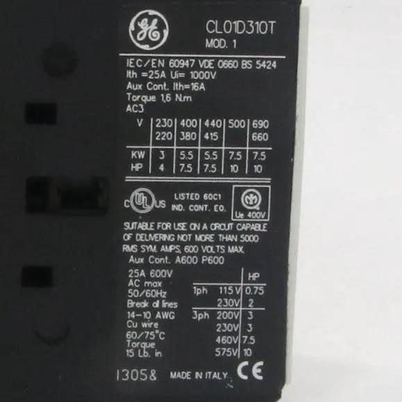 GE General Electric CL01D310T Contactor