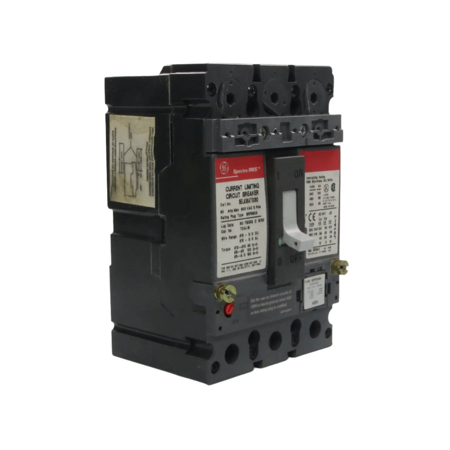 GE General Electric Spectra RMS SELA36AT0060 Circuit Breaker