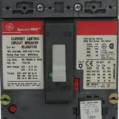 GE General Electric Spectra RMS SELA36AT0150 Circuit Breaker