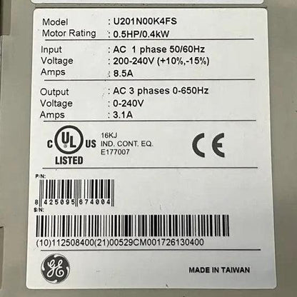 GE General Electric VAT200 Compact Variable Frequency Drive - 0.4 kW