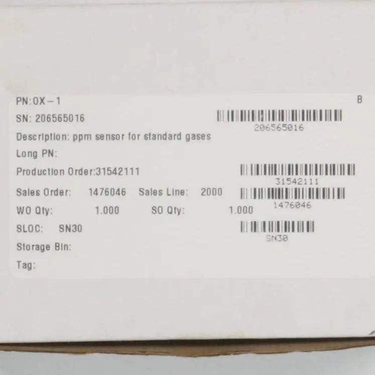 GE Sensing OX 1 PPM Oxygen Sensor