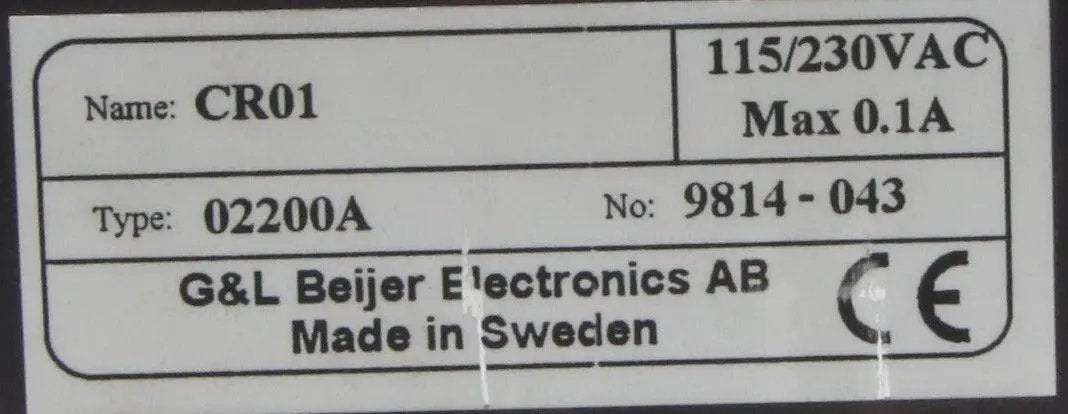 G&L Beijer Electronics CR01 Signal Amplifier