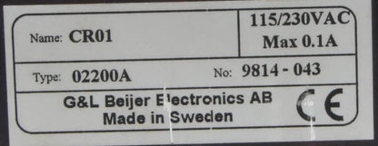 G&L Beijer Electronics CR01 Signal Amplifier