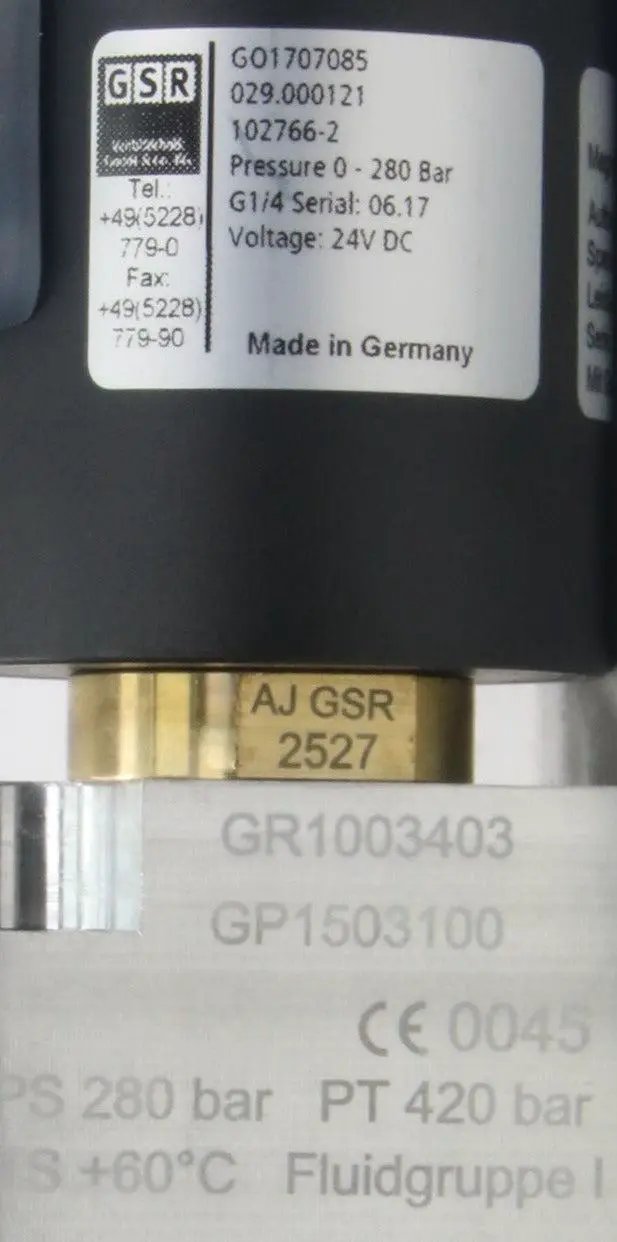 GSR GO1707085 Solenoid Valve