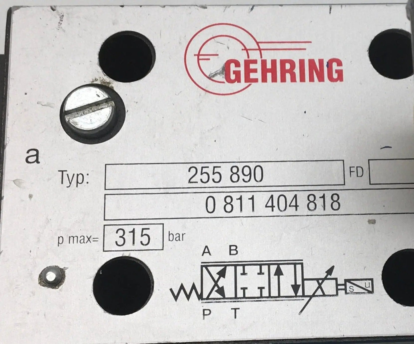 Gehring Proportional Directional Solenoid Valve 0811 404 818