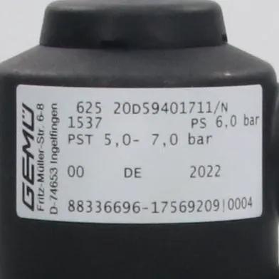 Gemu 625 Pneumatic Diaphragm Valve - 88336696