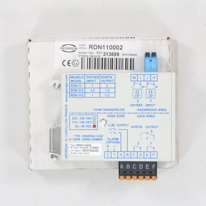 Georgin Intrinsic Safety Relay RDN 110002
