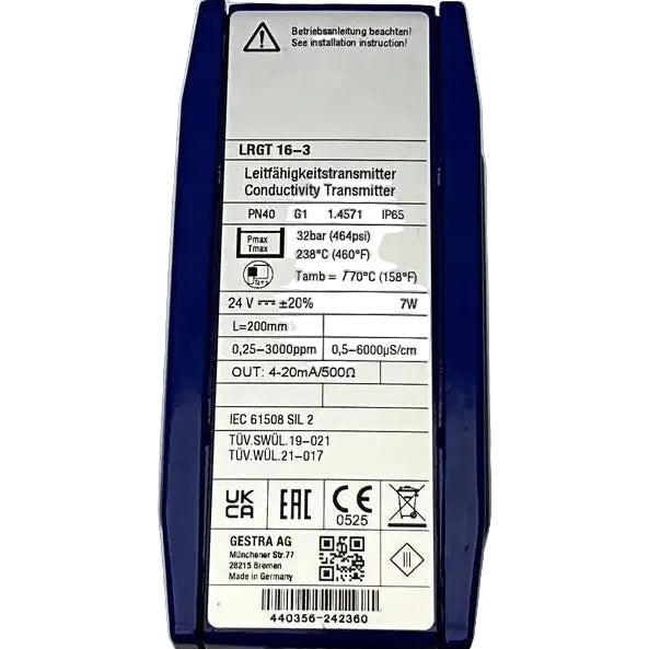 Gestra Spector LRGT 16-3 Conductivity Transmitter