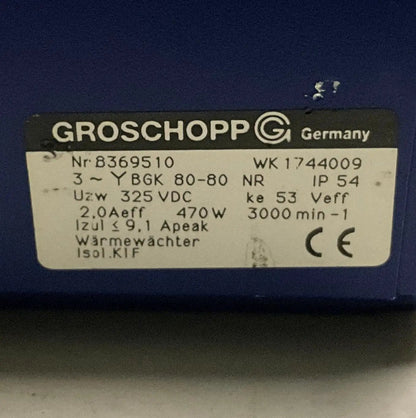 Groschopp WK 1744009 Gear Motor