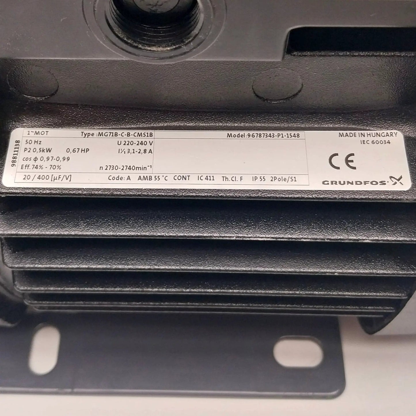 Grundfos CM5-3 A-R-G-E-AQQE C-A-A-N Horizontal Multistage Centrifugal Pump
