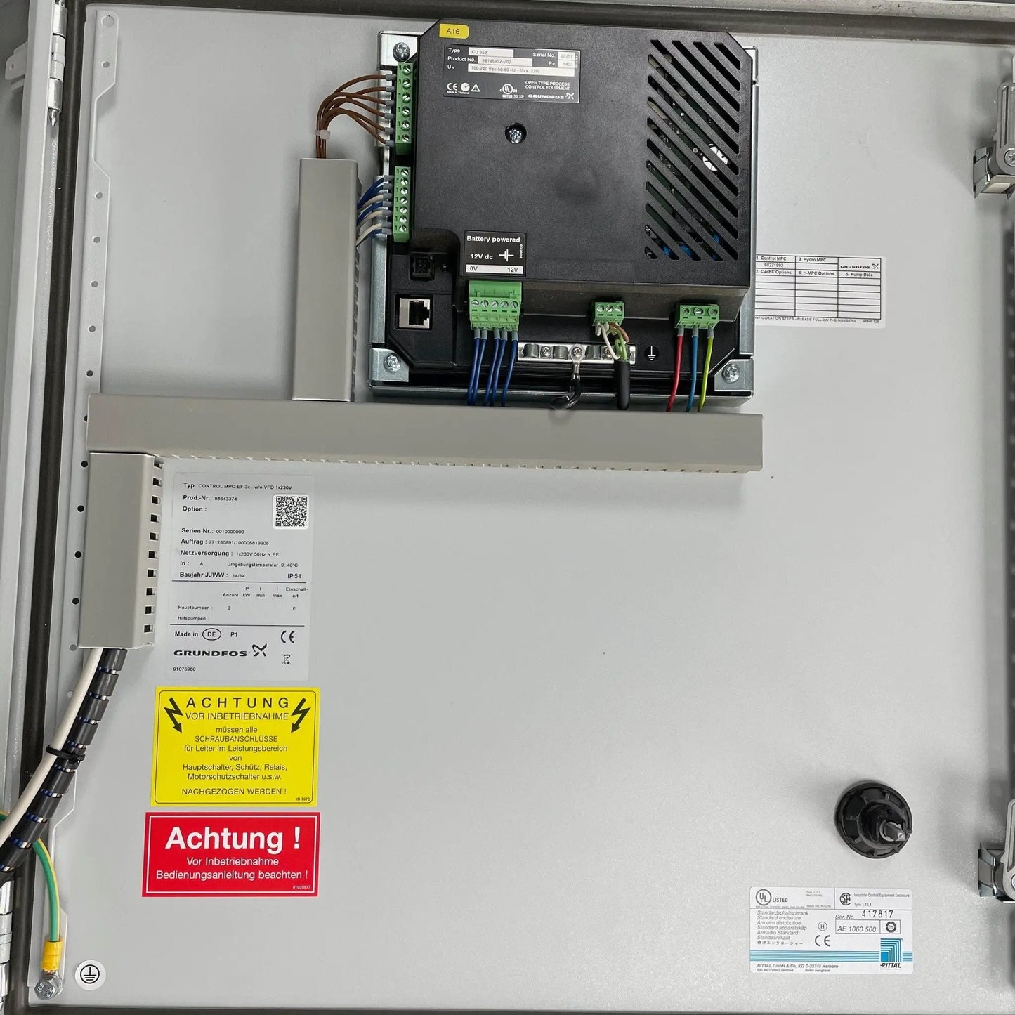 Grundfos Pump Controller cabinet 98643374