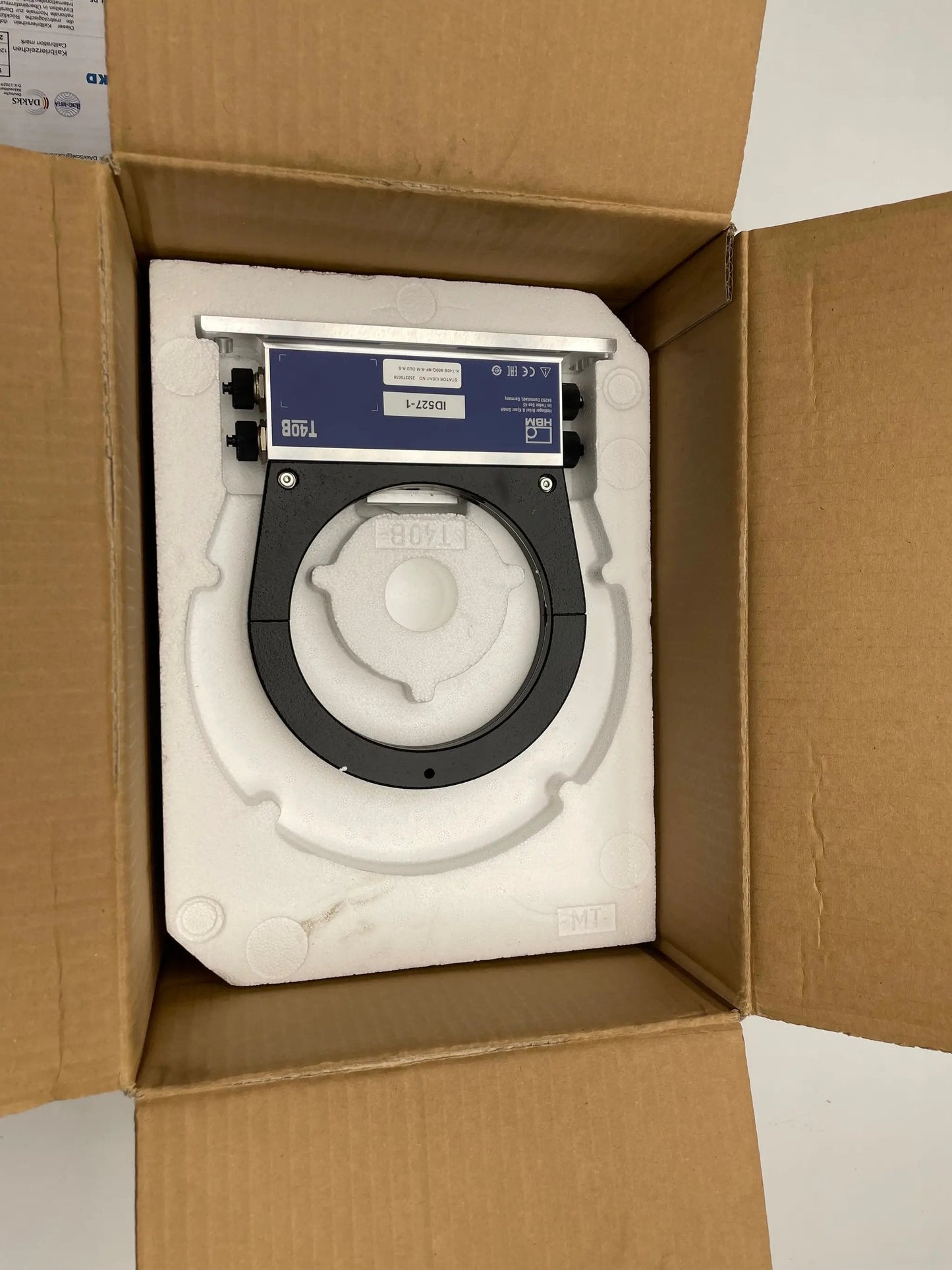 HBM Hottinger Baldwin Messtechnik Flange Type Torque Transducer T40B/500 N.m