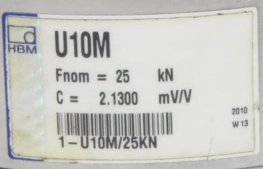 HBM Hottinger Baldwin Messtechnik Type U10M Force Transducer