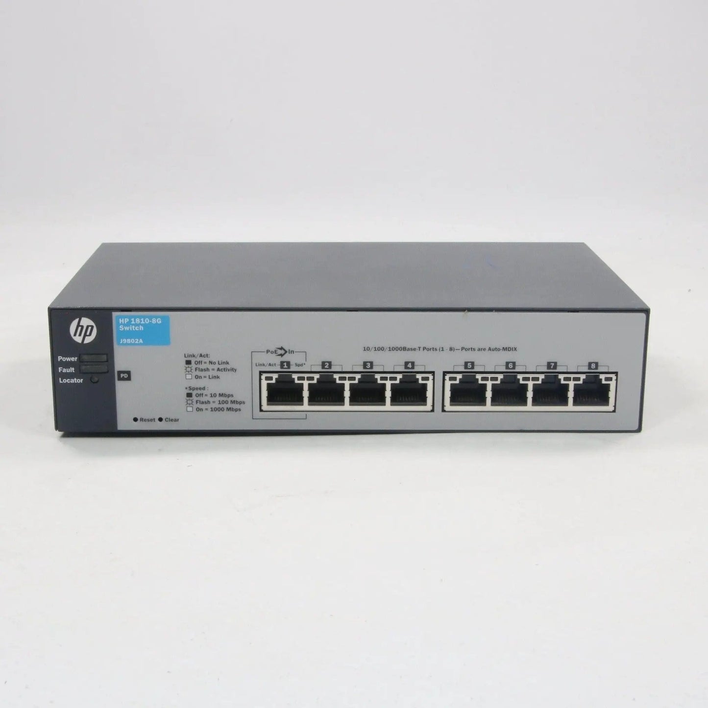 HP Procurve J9802A 1810-8 Managed Ethernet Switch