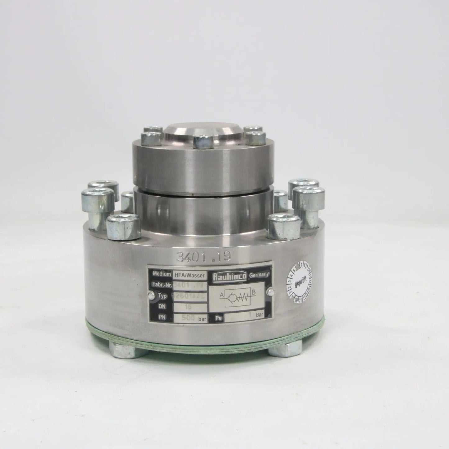 Hauhinco 6260144C HFA/Water Hydraulic Valve