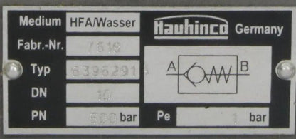 Hauhinco B-RV 10 6396291 Check Valve