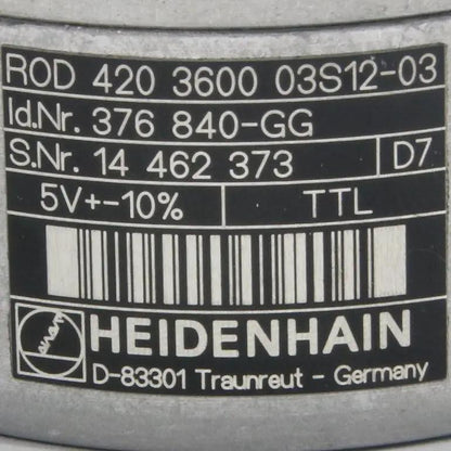 Heidenhain ROD 420 3600 03S12 03 Rotary Encoder