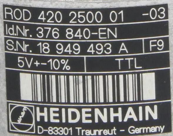 Heidenhain Rotary Encoder ROD 420 2500 01