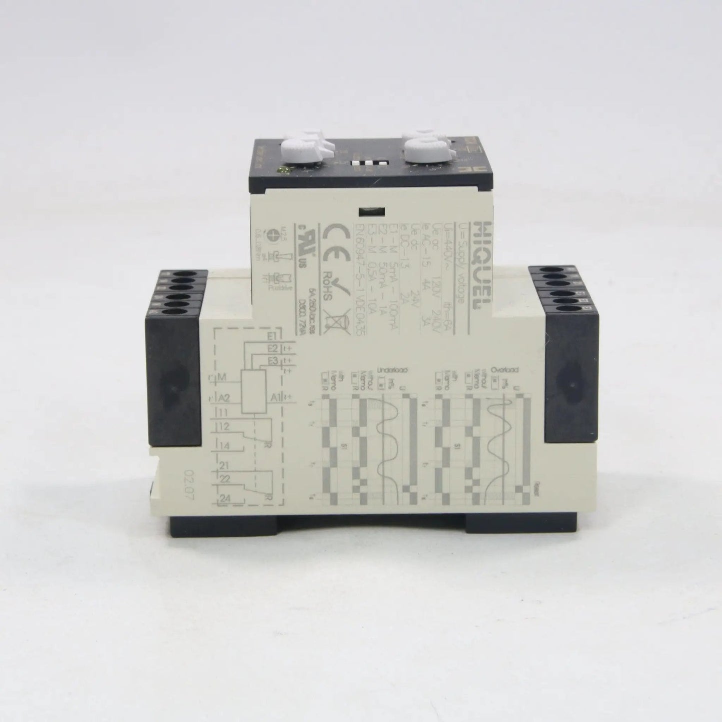 Hiquel TCC-H Over/Under Current Control Relay