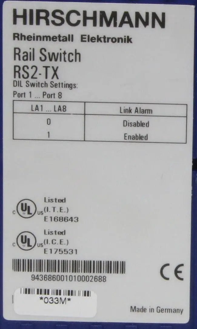 Hirschmann RS2-TX Rail Switch