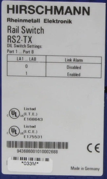 Hirschmann RS2-TX Rail Switch