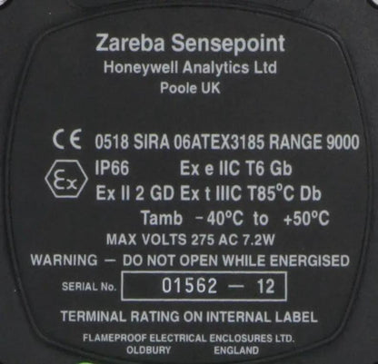 Honeywell Analytics Zareba Sensepoint Potable Gas Detection