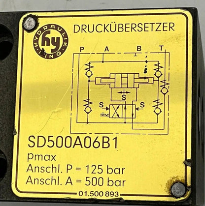 Hydraulic Ring SD500A06B1 Pressure Converter