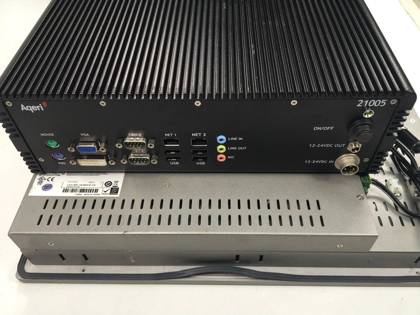 IEI 15" Touch Panel + Aqeri 21005 Fanless Computer