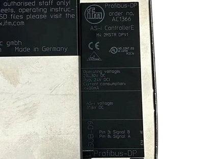 IFM Electronic AC1366 AS-i ControllerE Programmable Controller