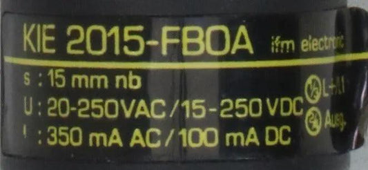 IFM Electronic Efector Capacitive Sensor KIE 2015-FBOA