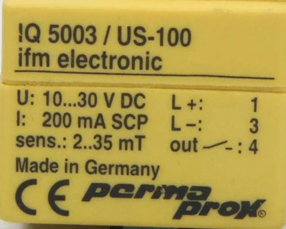 IFM Electronic Inductive Sensor IQ5003/US-100