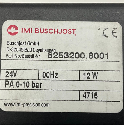 IMI Buschjost 8253200.8001 Solenoid Valve