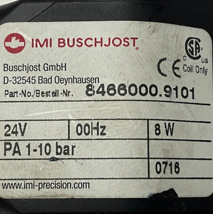IMI Buschjost 8466000.9101 Solenoid Valve - 24 V DC