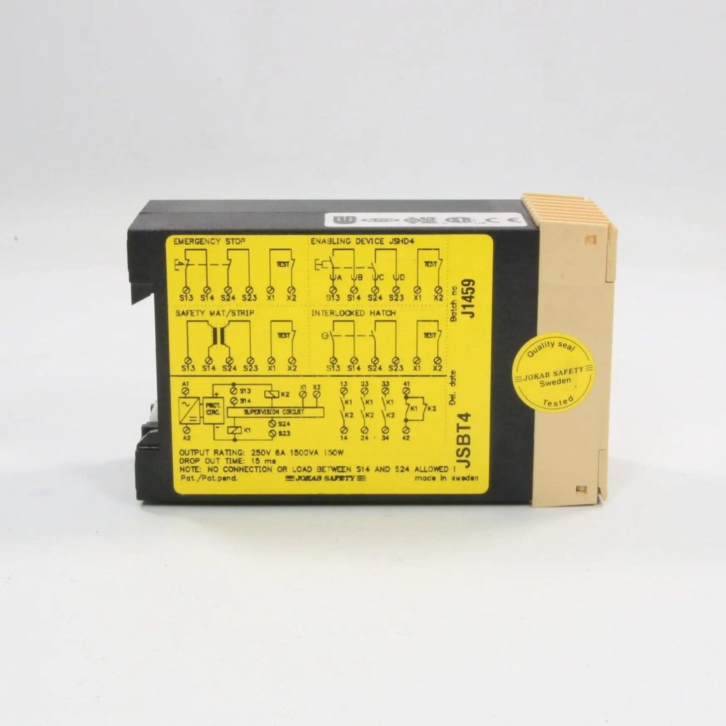 Jokab Safety JSBT4 VDC Safety Relay