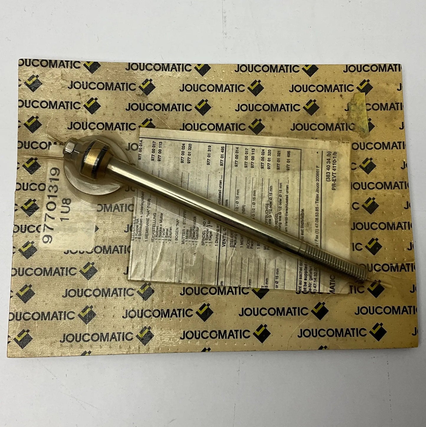 Joucomatic 97701319 Valve Repair Kit