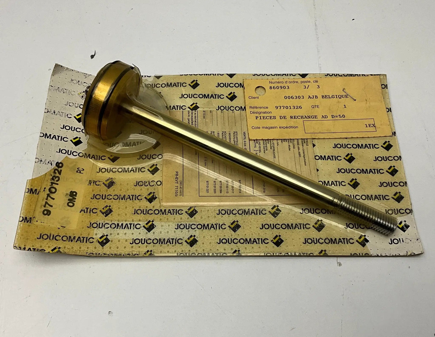 Joucomatic 997701326 Stem/Disc/Seals Repair Kit