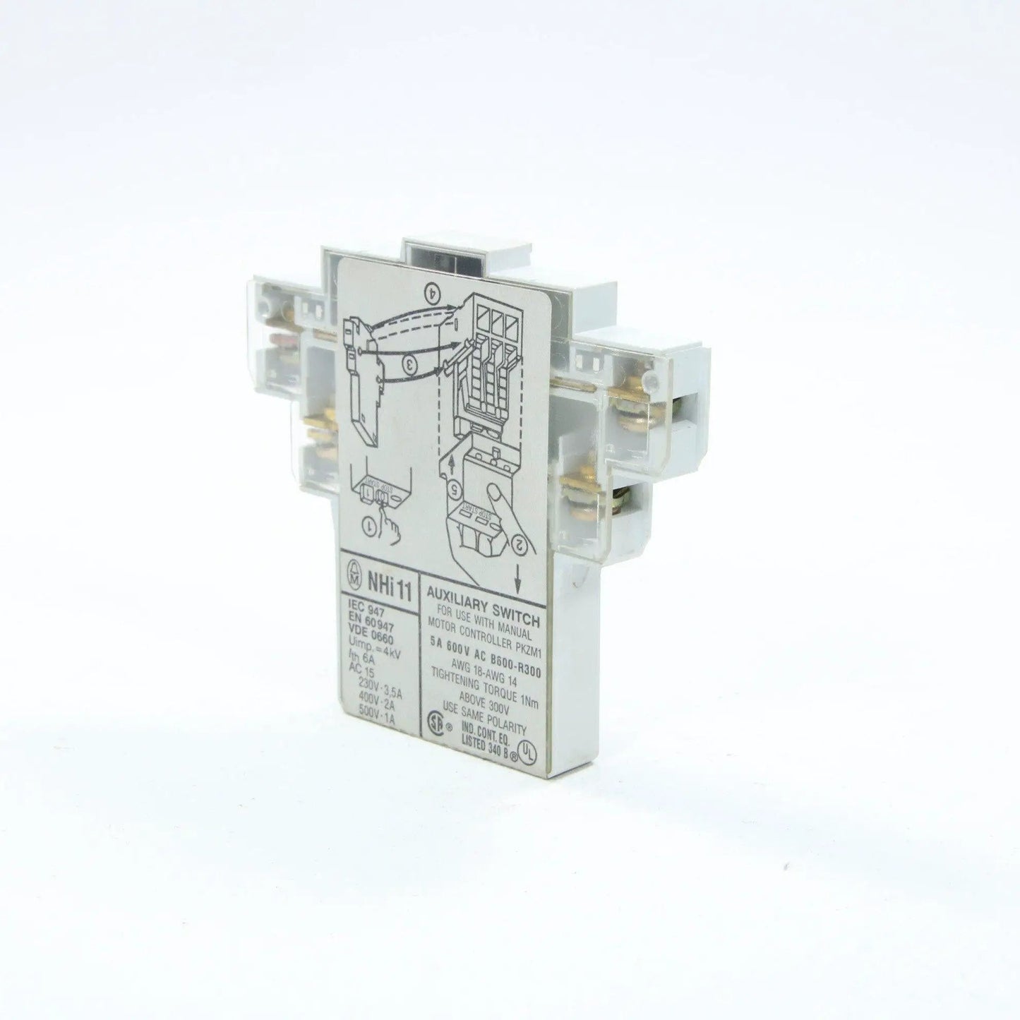 KLOCKNER MOELLER NHI11 AUXILIARY CONTACT
