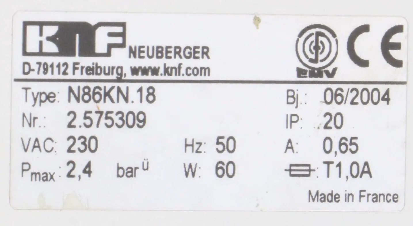 KNF N86KN.18 Laboport Diaphragm Vacuum Pump
