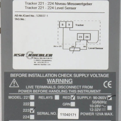 KSR Kuebler Tracker 223 Digital Display Unit