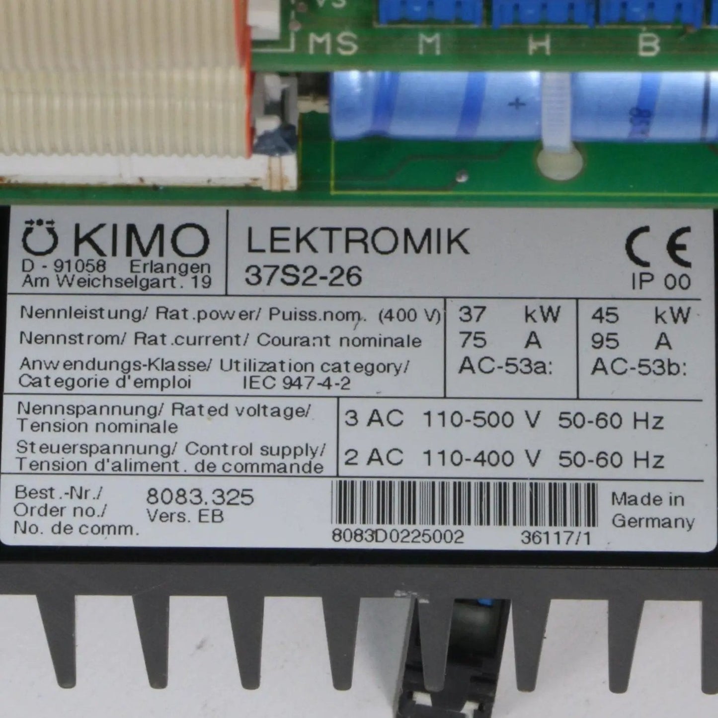 Kimo Lektromik 37S2 26 Electronic Controller
