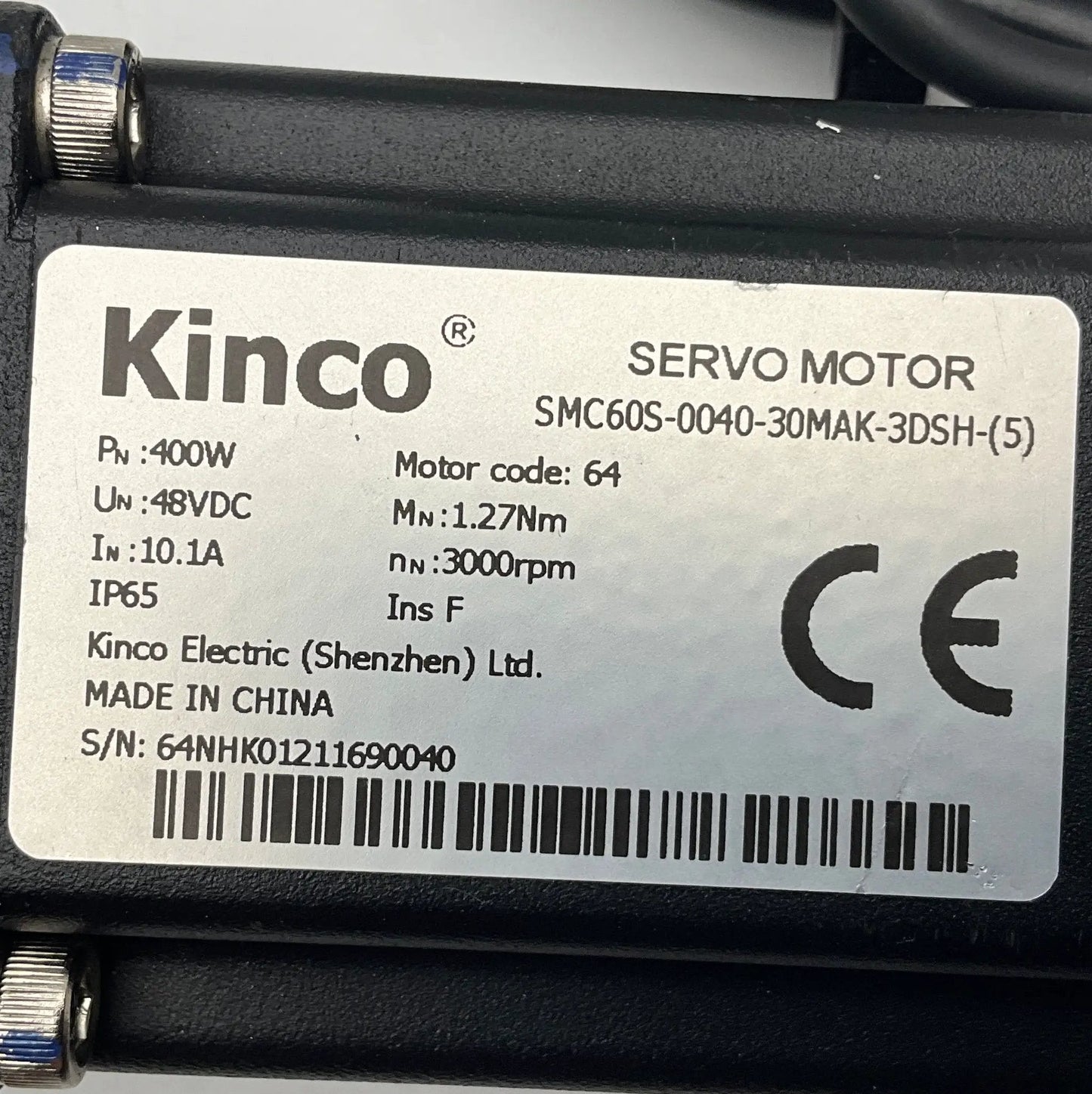 Kinco SMC60S-0040-30MAK-3DSH-(5) AC Servo Motor with Planetary Gearbox
