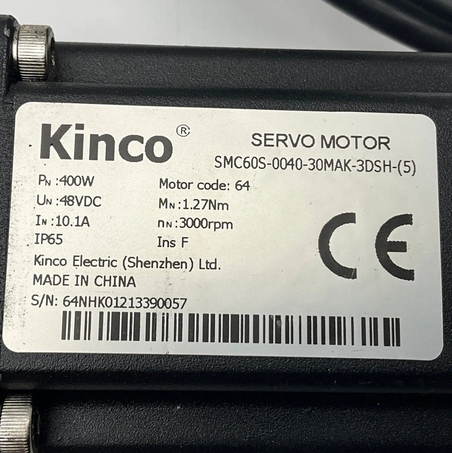 Kinco SMC60S-0040-30MAK-5DSU-(5) AC Servo Motor with Planetary Gearbox
