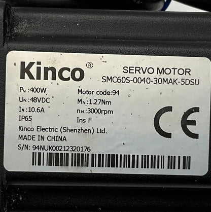 Kinco SMC60S-0040-30MAK-5DSU AC Servo Motor